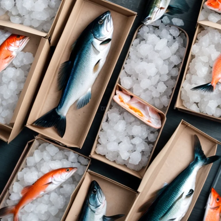 新鮮な魚の配達イメージ