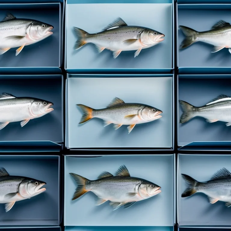 新鮮な魚の盛り合わせ