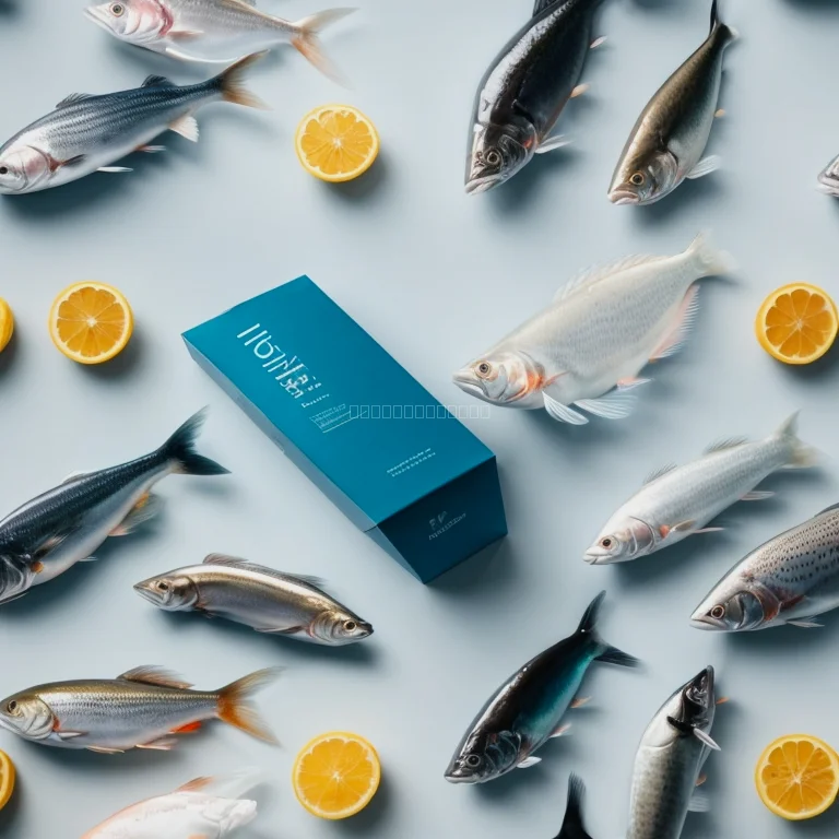 笑顔で魚を受け取るお客様